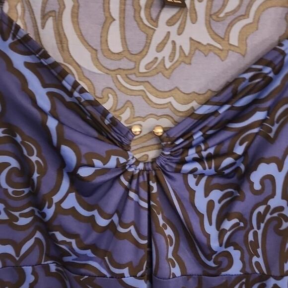 INC Shift Dress, Blue Abstract, Medium - Picture 4 of 6